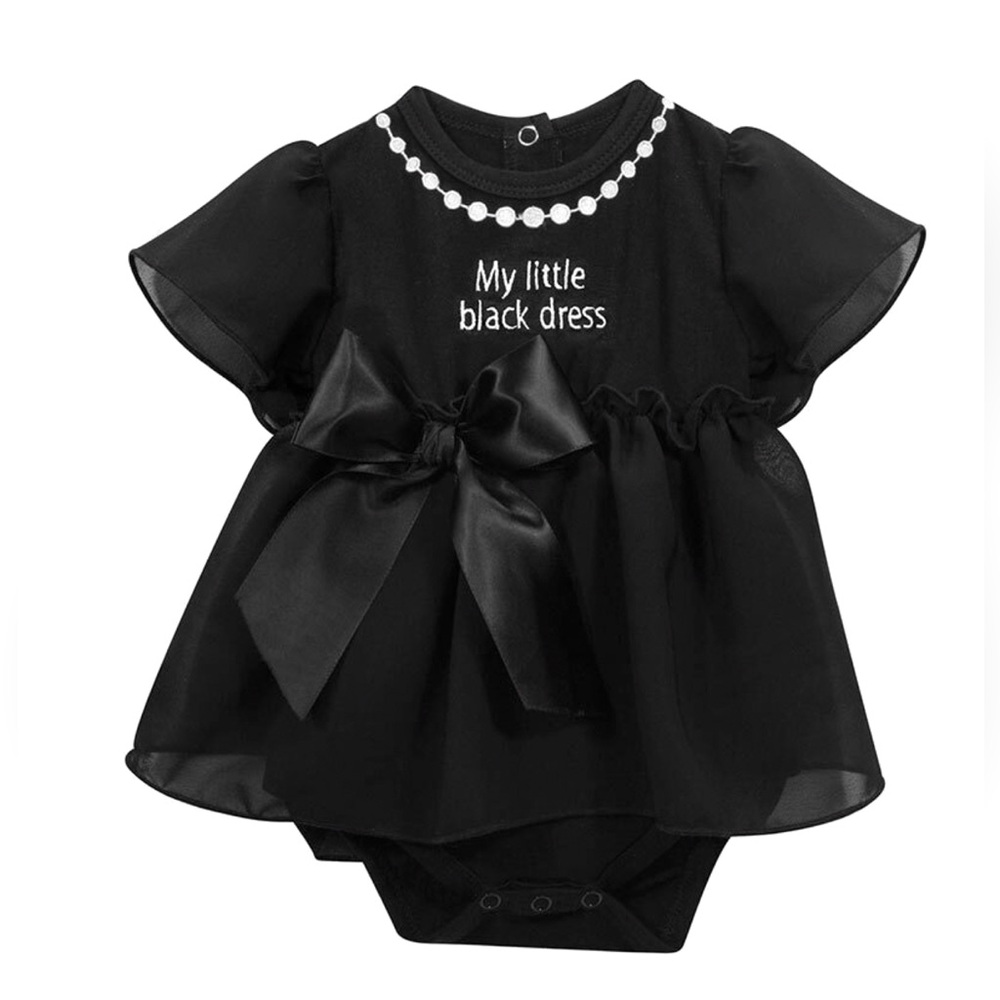 My Little Black Short Sleeve Dress 6 - 12 Months
